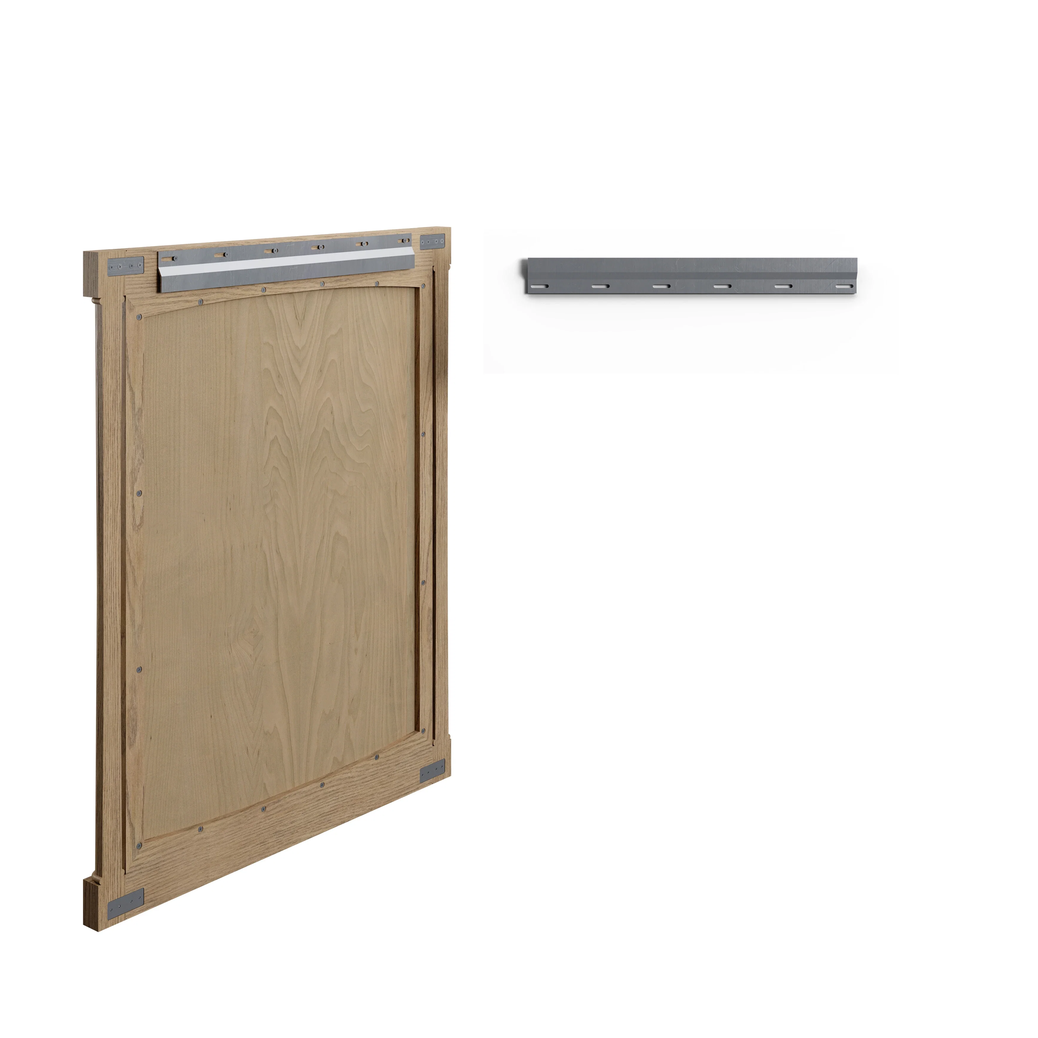 Kinnsden 30" Mirror, Weathered Oak