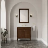 Kinnsden 36" Single Vanity, Sable Oak w/ 3 CM Lime Delight Silestone Top