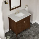 Kinnsden 36" Single Vanity, Sable Oak w/ 3 CM Lime Delight Silestone Top