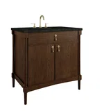 Kinnsden 36" Single Vanity, Sable Oak w/ 3 CM Phantome Eclos Top