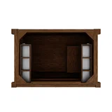 Kinnsden 36" Single Vanity, Sable Oak w/ 3 CM Siberian Silestone Top