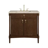 Kinnsden 36" Single Vanity, Sable Oak w/ 3 CM Tajnar Eclos Top