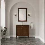 Kinnsden 36" Single Vanity, Sable Oak w/ 3 CM Tajnar Eclos Top