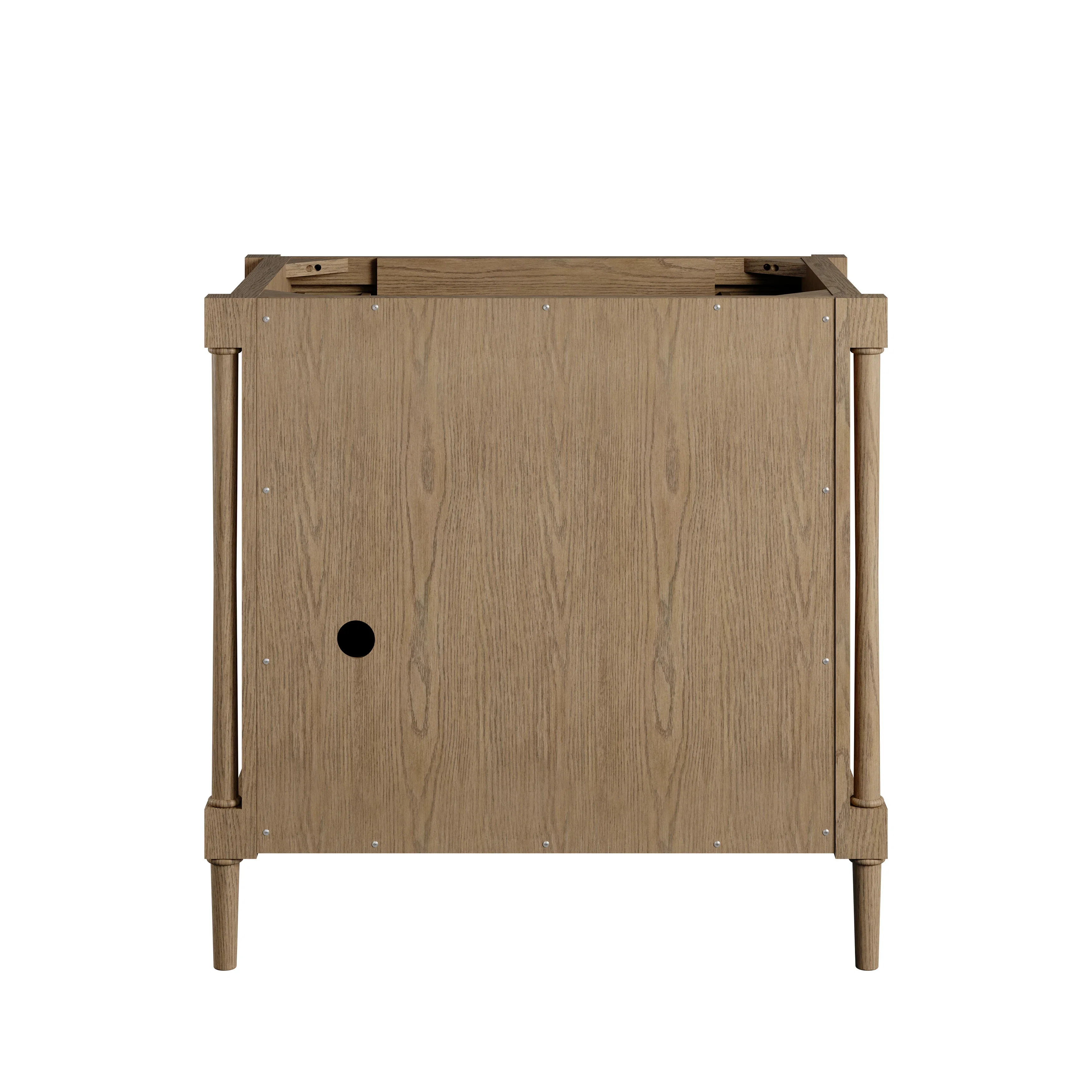 Kinnsden 36" Single Vanity Cabinet, Weathered Oak