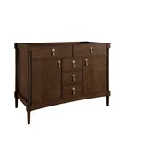 Kinnsden 48" Single Vanity, Sable Oak w/ 3 CM Charcoal Soapstone Silestone Top