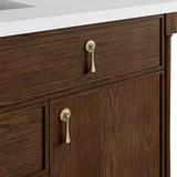 Kinnsden 48" Single Vanity, Sable Oak w/ 3 CM Siberian Silestone Top w/FreePower Wireless Charger