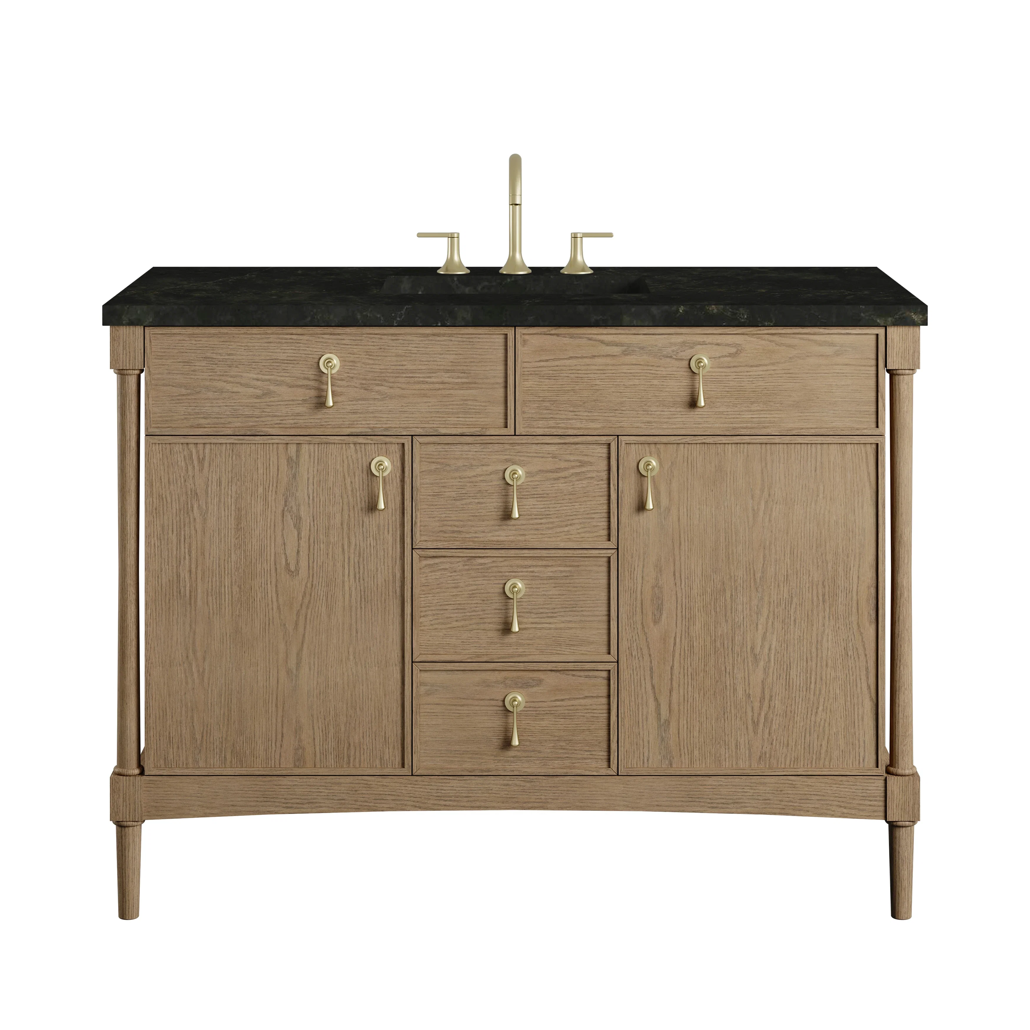 Kinnsden 48" Single Vanity, Weathered Oak w/ 3 CM Phantome Eclos Top
