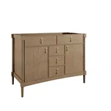 Kinnsden 48" Single Vanity, Weathered Oak w/ 3 CM Tajnar Eclos Top w/FreePower Wireless Charger
