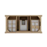 Kinnsden 48" Single Vanity, Weathered Oak w/ 3 CM Tajnar Eclos Top w/FreePower Wireless Charger
