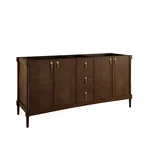 Kinnsden 72" Double Vanity, Sable Oak w/ 3 CM Charcoal Soapstone Silestone Top