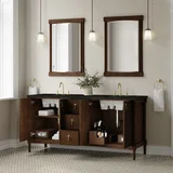 Kinnsden 72" Double Vanity, Sable Oak w/ 3 CM Phantome Eclos Top