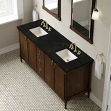 Kinnsden 72" Double Vanity, Sable Oak w/ 3 CM Phantome Eclos Top