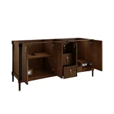 Kinnsden 72" Double Vanity, Sable Oak w/ 3 CM Phantome Eclos Top