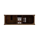Kinnsden 72" Double Vanity, Sable Oak w/ 3 CM Tajnar Eclos Top w/FreePower Wireless Charger