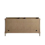Kinnsden 72" Double Vanity, Weathered Oak w/ 3 CM Eternal Jasmine Pearl Silestone Top