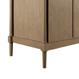 Kinnsden 72" Double Vanity, Weathered Oak w/ 3 CM Ethereal Noctis Silestone Top w/FreePower Wireless Charger