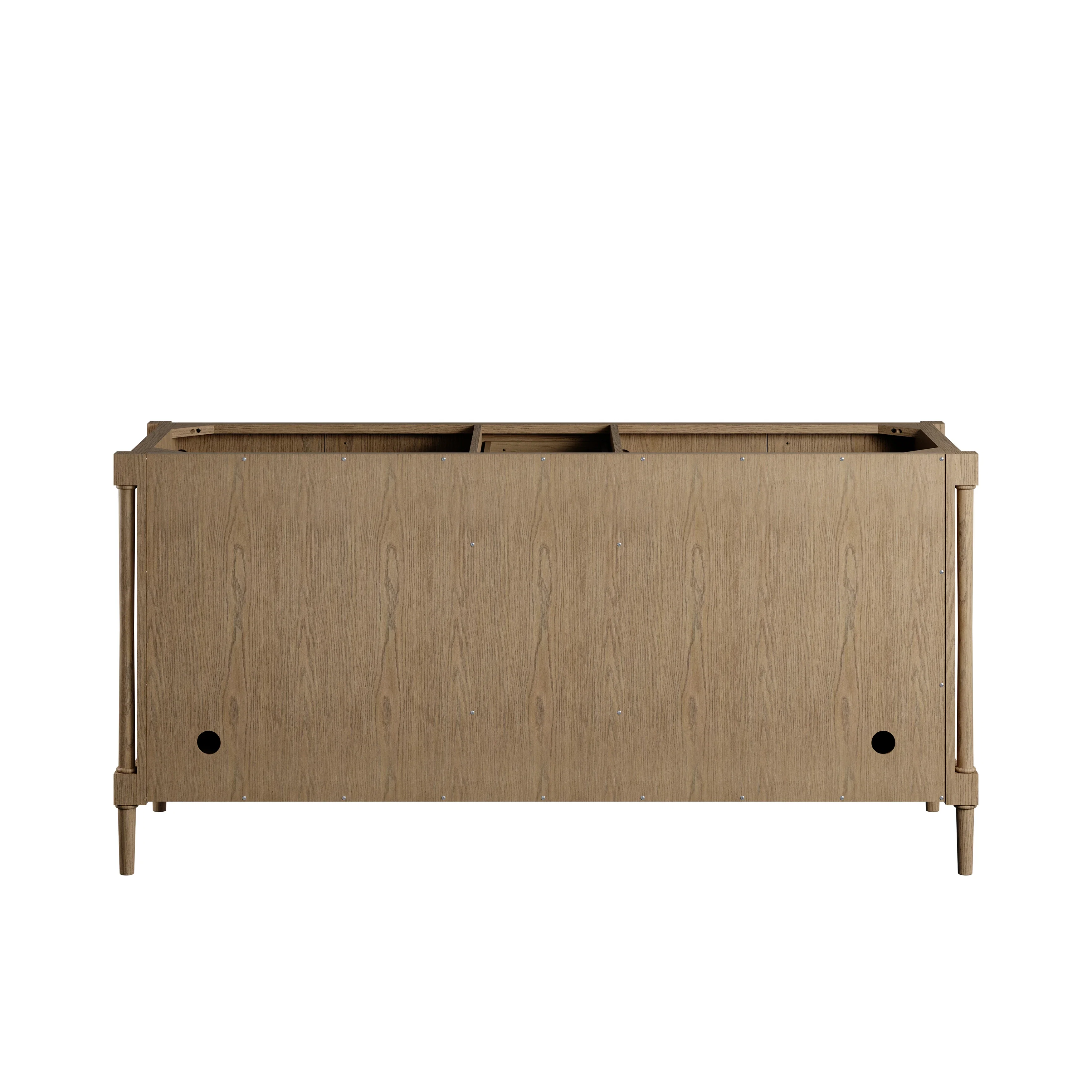Kinnsden 72" Double Vanity Cabinet, Weathered Oak