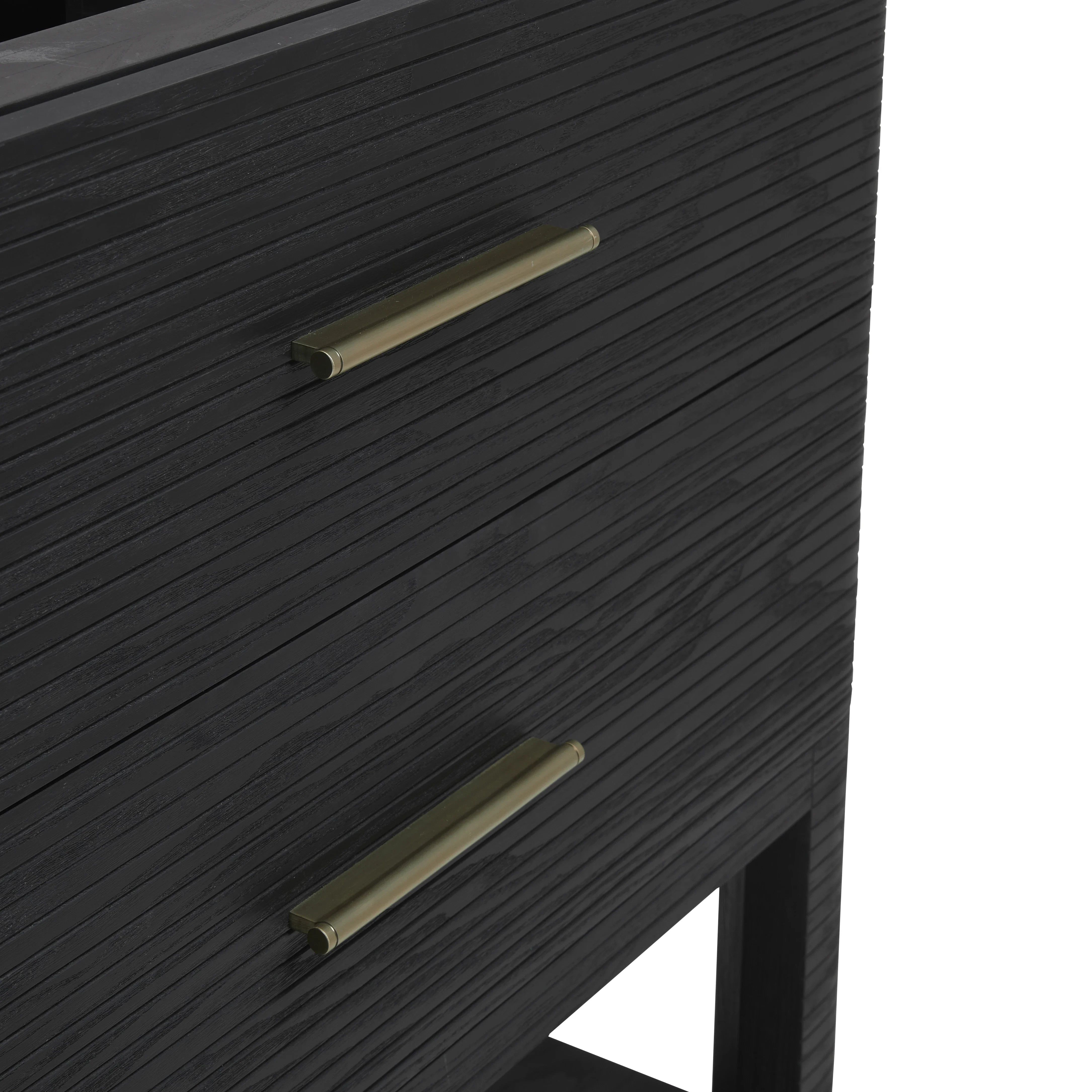 Lucian 36" Single Vanity, Carbon Oak, w/ 3 CM Tajnar Eclos Widespread Top