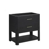 Lucian 36" Single Vanity, Carbon Oak
