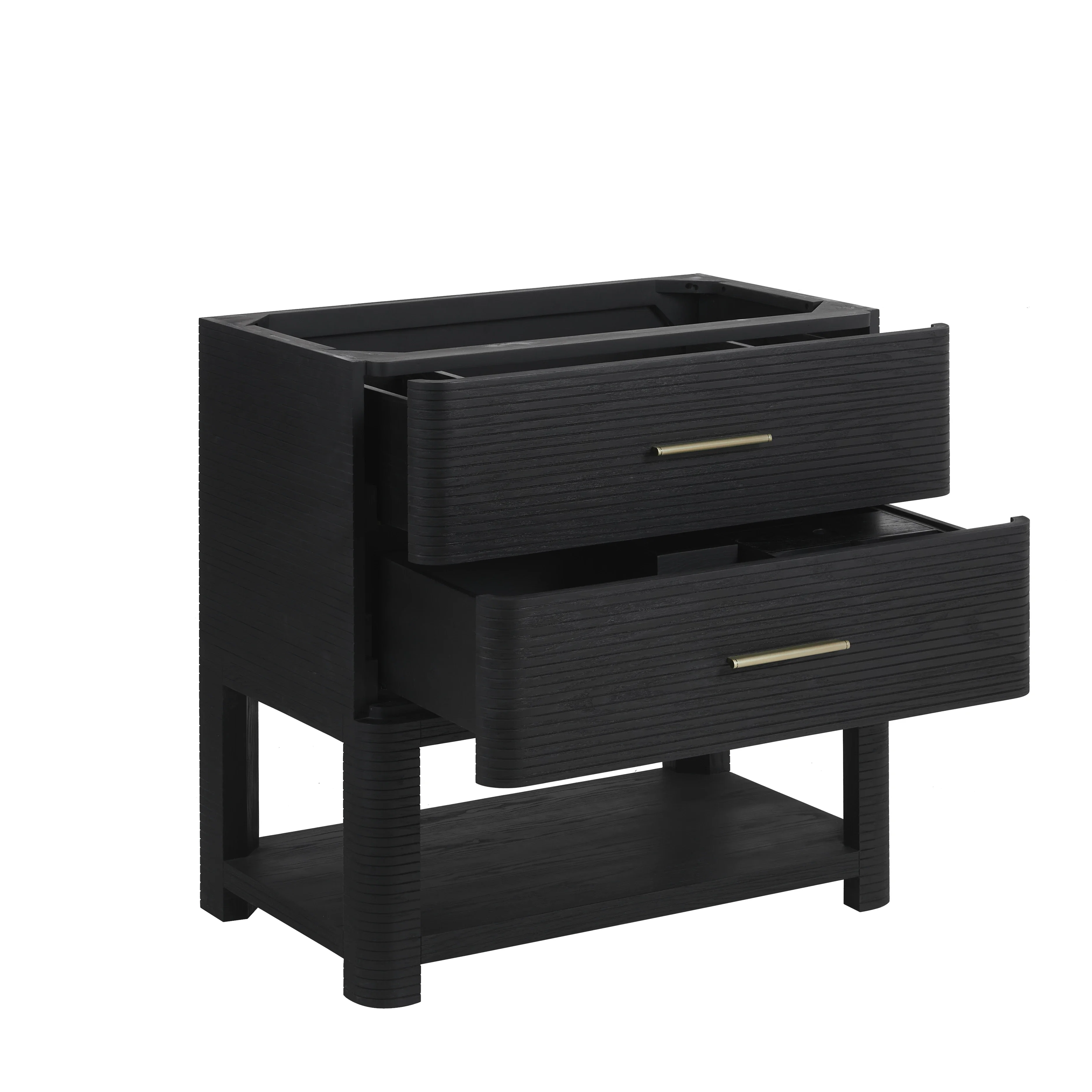 Lucian 36" Single Vanity, Carbon Oak