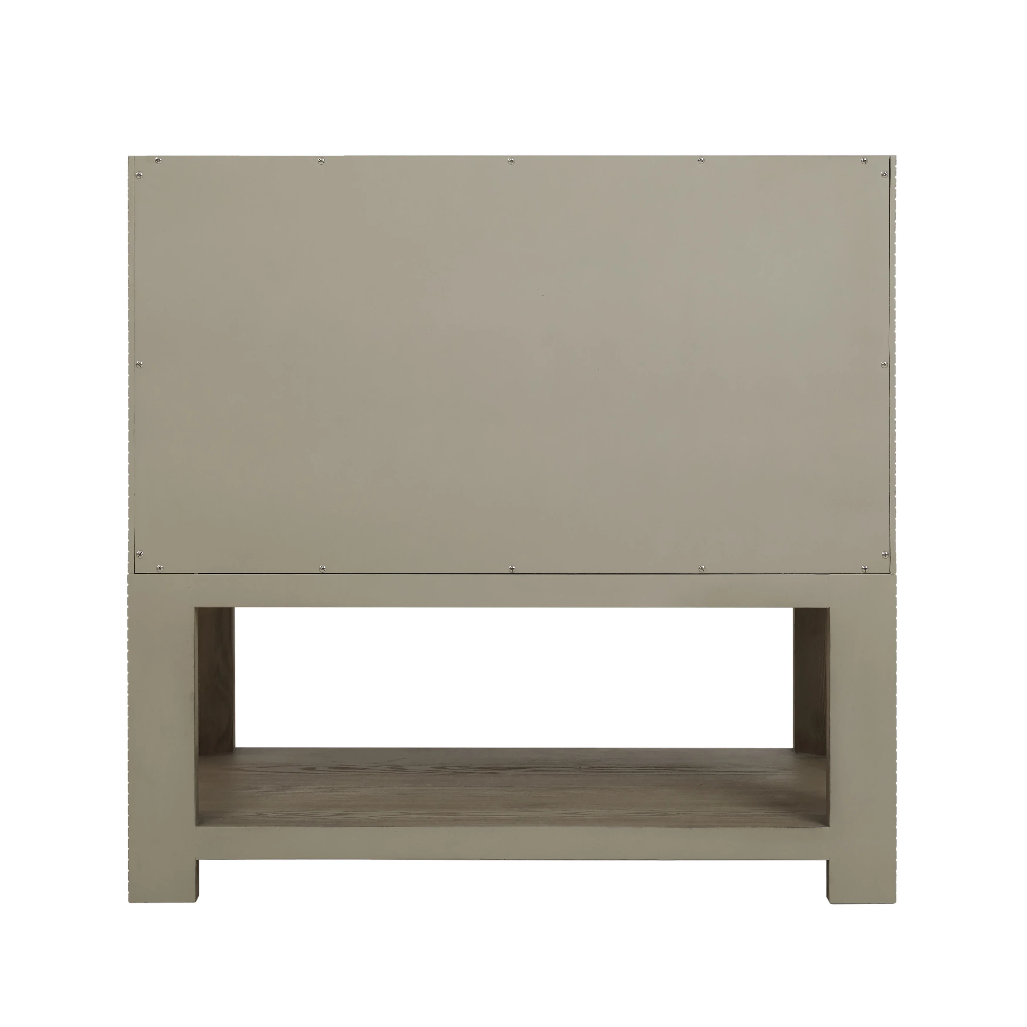 Lucian 36" Single Vanity, Pebble Oak w/ 3 CM Victorian Silver Silestone Top