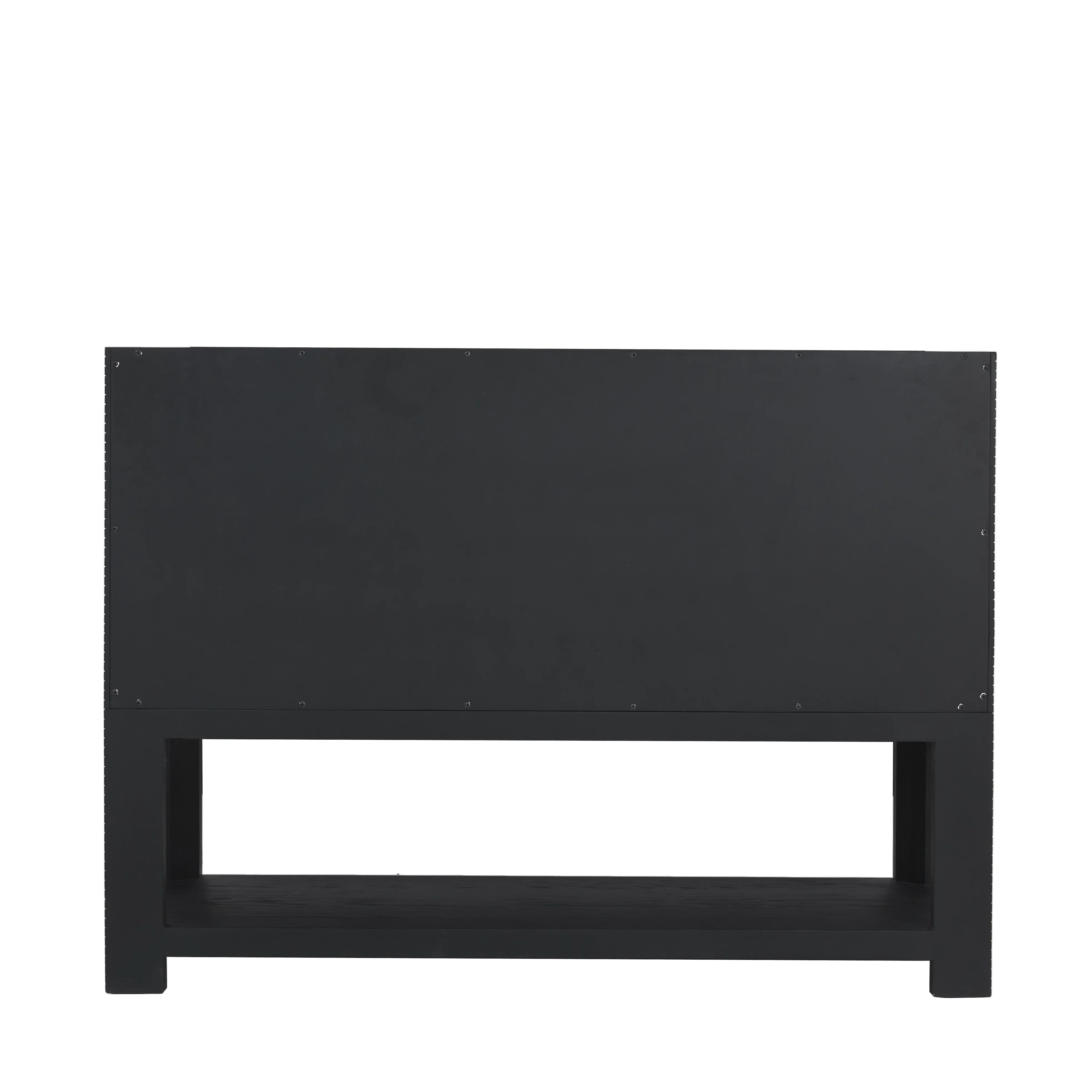 Lucian 48" Single Vanity, Carbon Oak w/ 3 CM Victorian Silver Silestone Top
