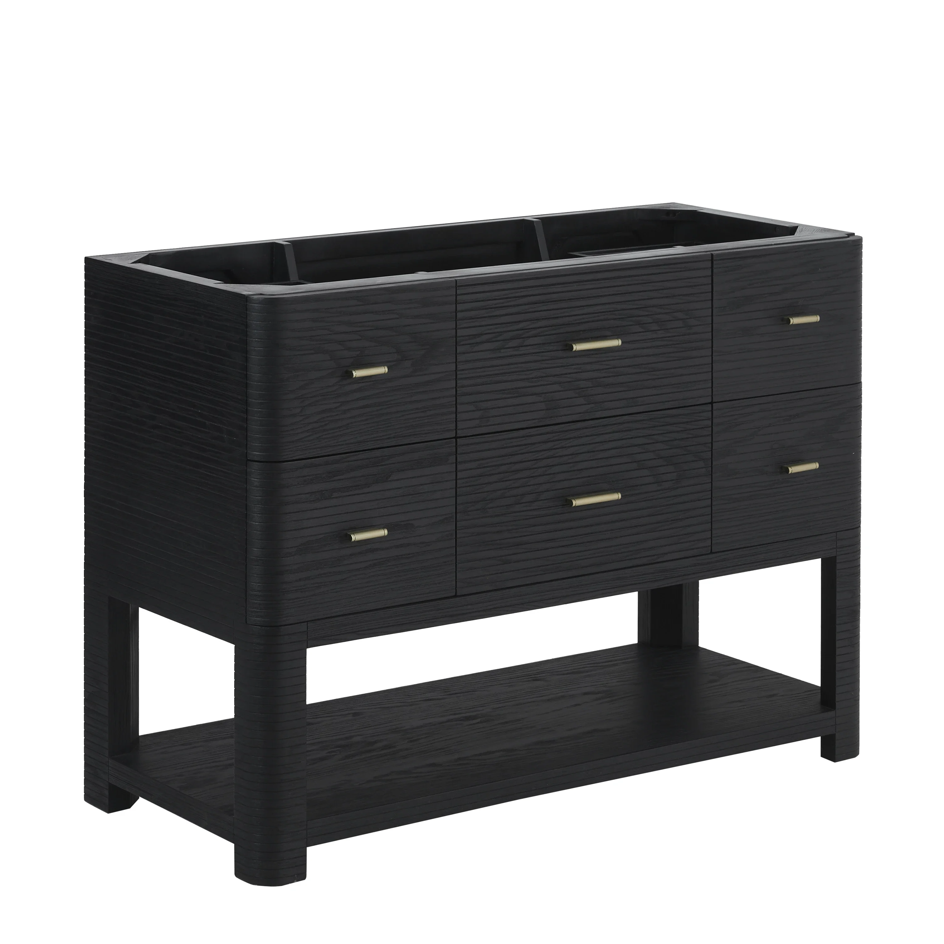 Lucian 48" Single Vanity, Carbon Oak