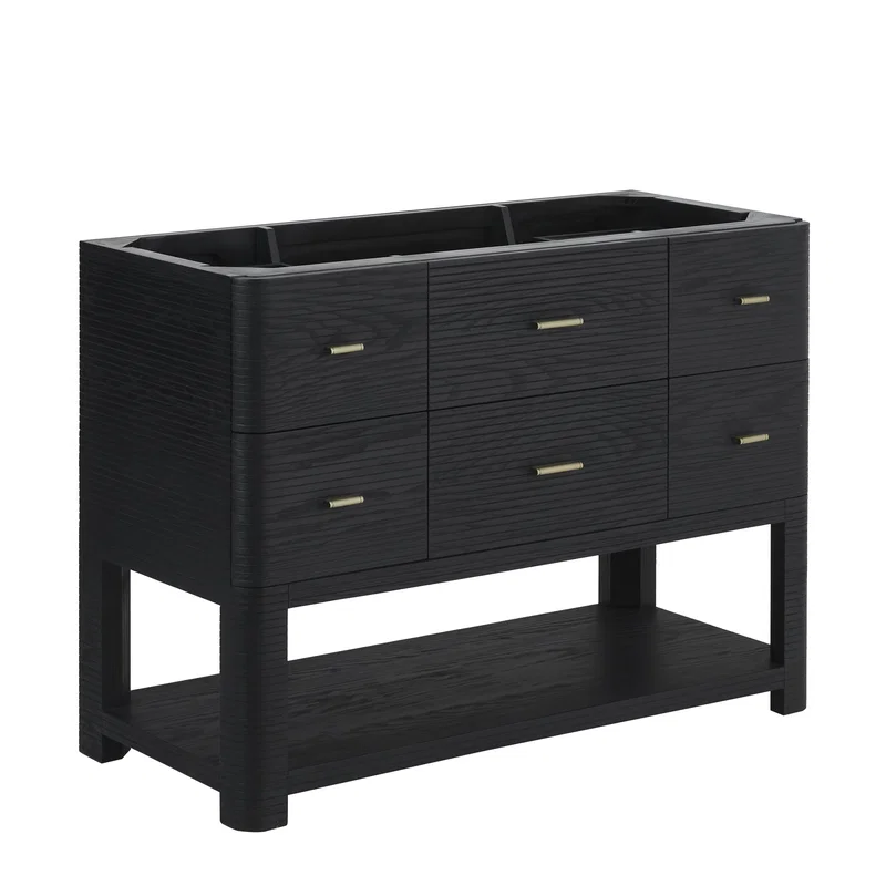 Lucian 48" Single Vanity, Carbon Oak