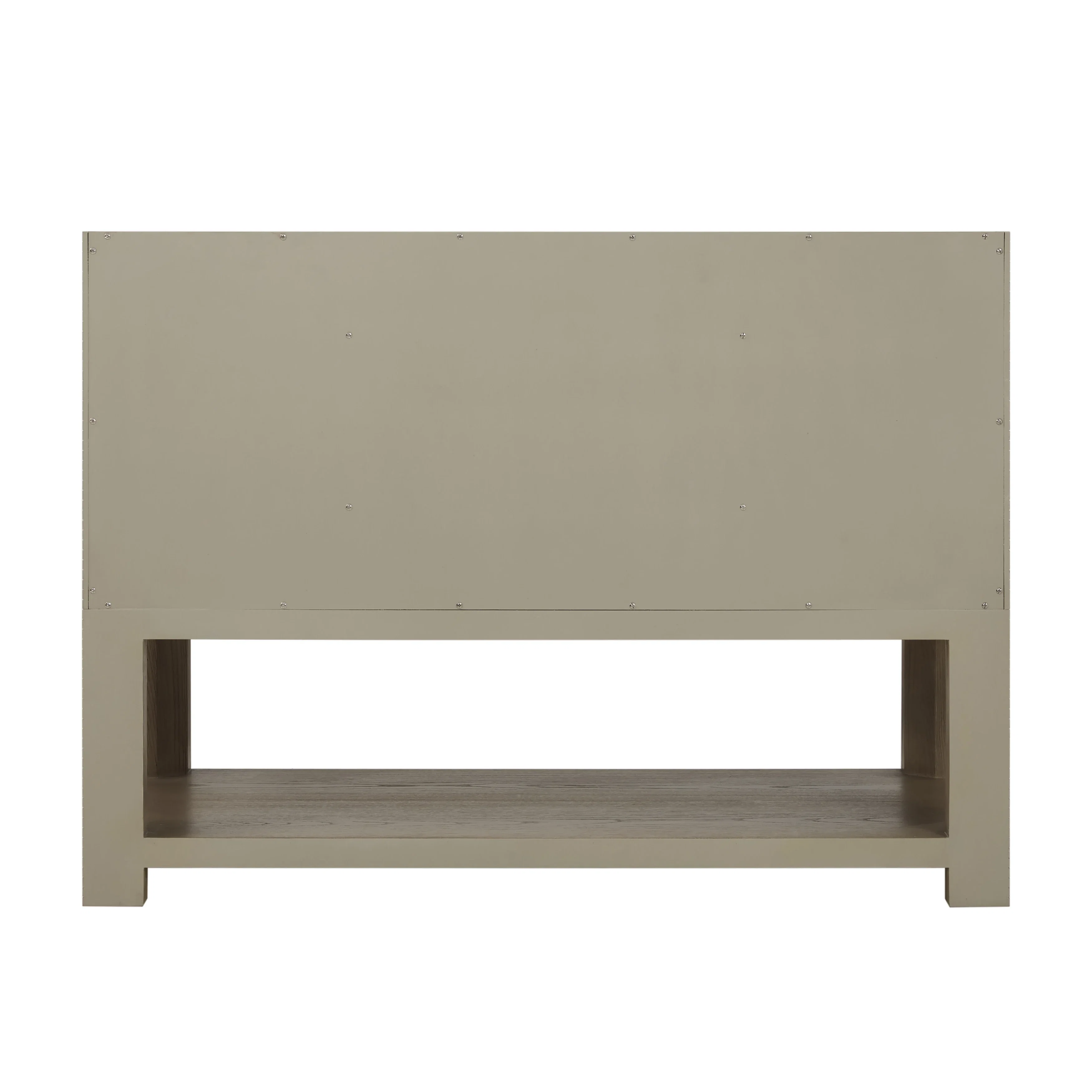 Lucian 48" Single Vanity, Pebble Oak w/ 3 CM Victorian Silver Silestone Top