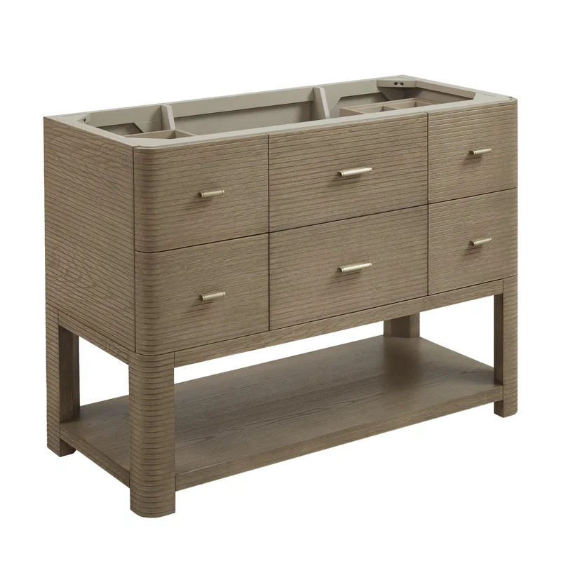 Lucian 48" Single Vanity, Pebble Oak
