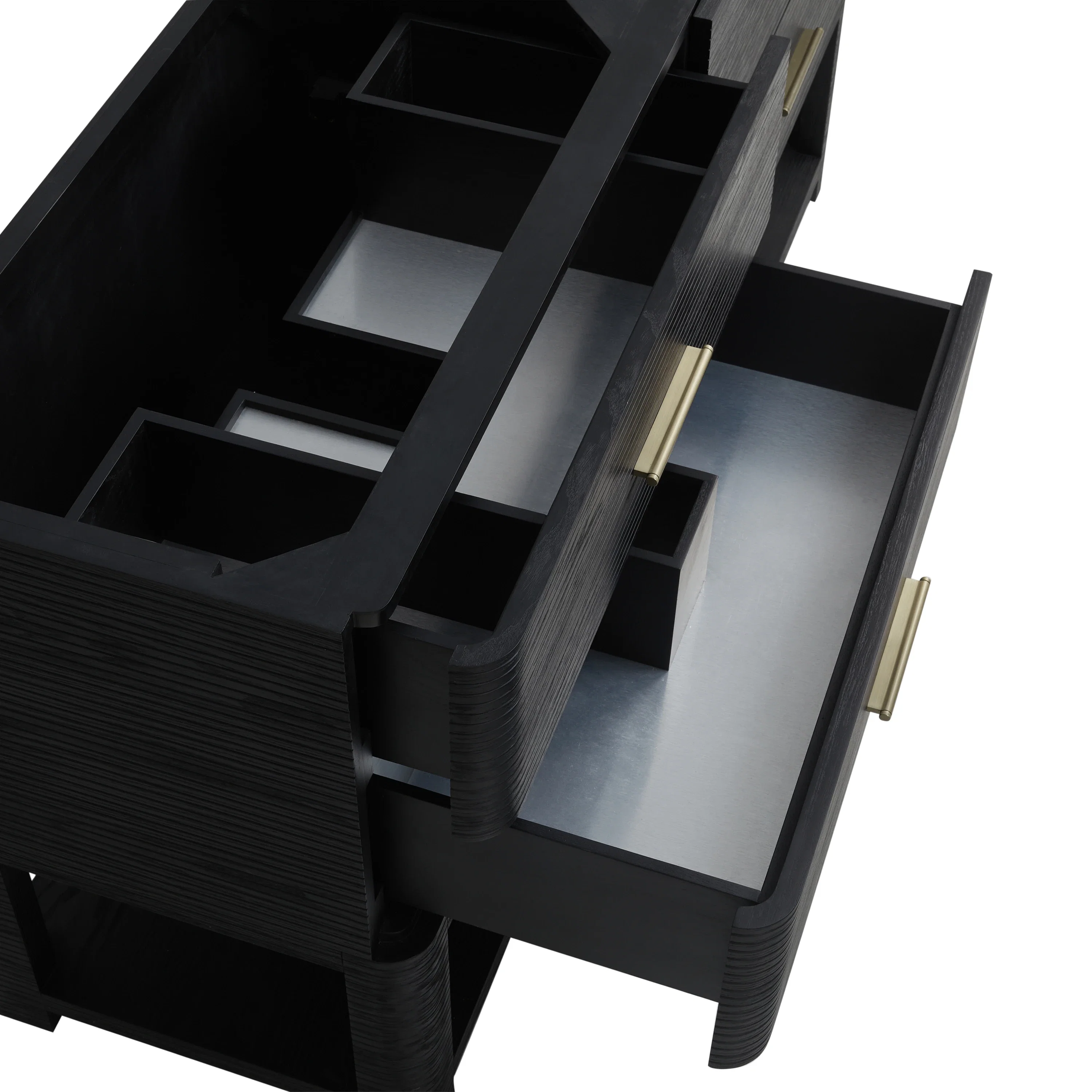 Lucian 72" Double Vanity, Carbon Oak