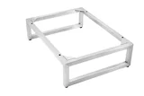 Alicante' 24" Stainless Steel Base, Brushed Nickel