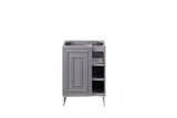 Alicante' 24" Stainless Steel Base, Brushed Nickel