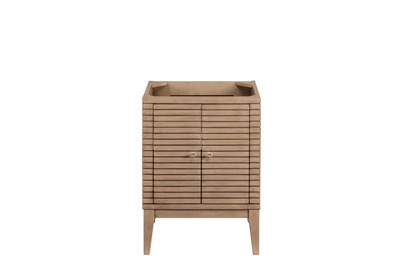 Linden 24" Single Vanity Cabinet, Whitewashed Walnut