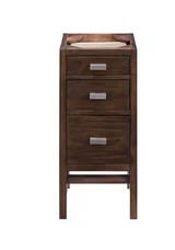 Addison 15" Base Cabinet, Mid-Century Acacia w/ 3 CM Grey Expo Silestone Top