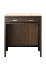 Addison 30" Countertop Unit, Mid-Century Acacia w/ 3 CM Eternal Marfil Silestone Top