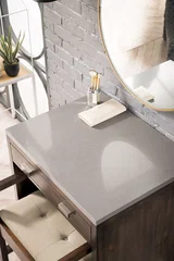 Addison 30" Countertop Unit, Mid-Century Acacia w/ 3 CM Grey Expo Silestone Top