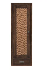 Addison 12" D Petite Tower Hutch - Left, Mid-Century Acacia