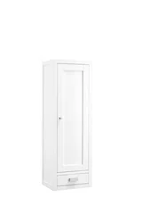 Addison 12" D Petite Tower Hutch - Right, Glossy White