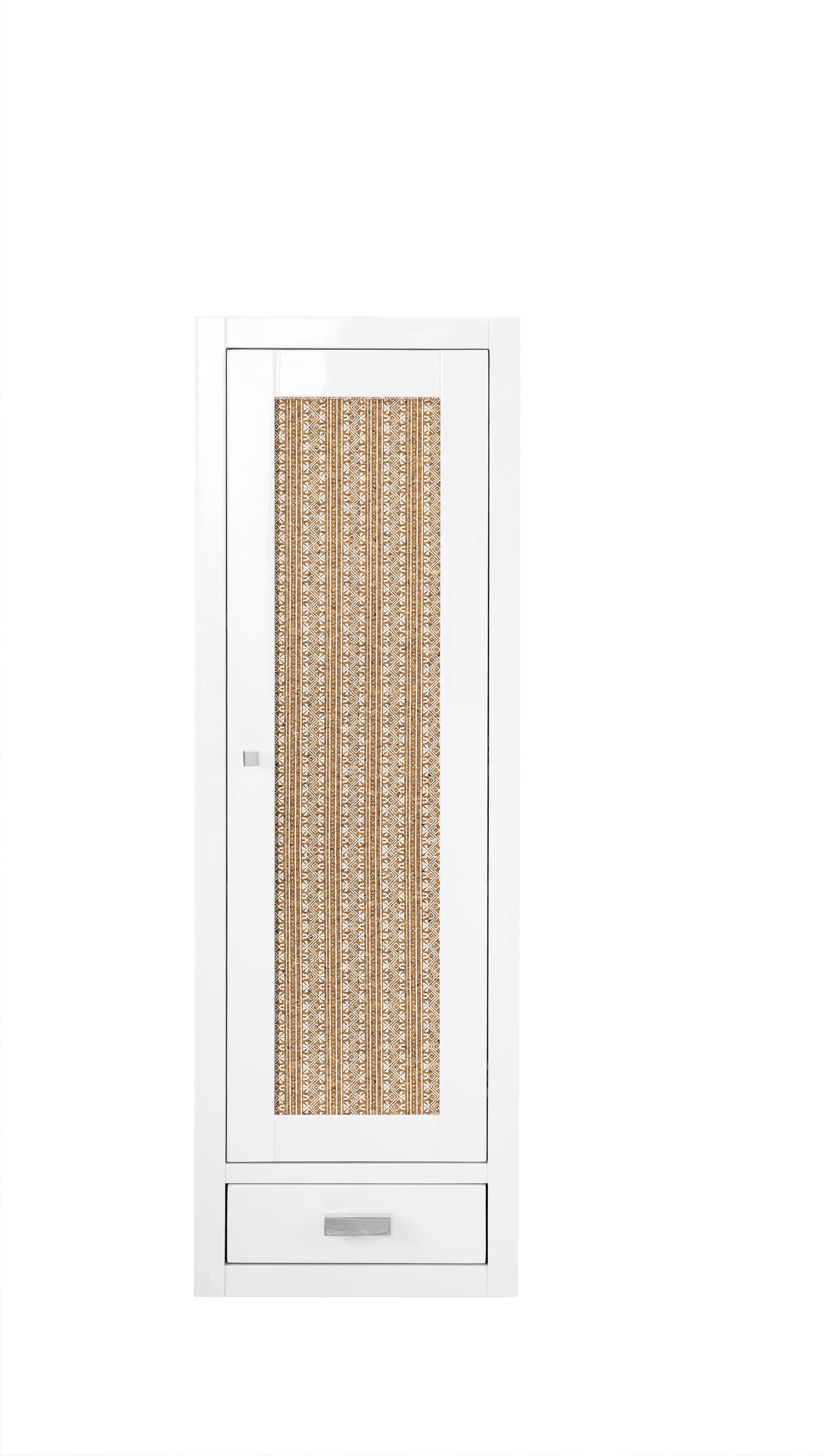 Addison 12" D Petite Tower Hutch - Right, Glossy White
