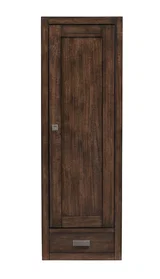 Addison 12" D Petite Tower Hutch - Right, Mid-Century Acacia