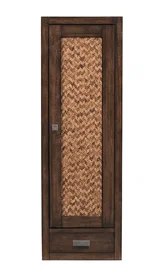 Addison 12" D Petite Tower Hutch - Right, Mid-Century Acacia