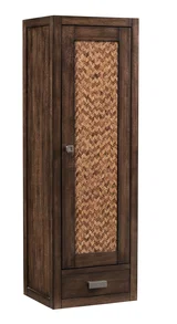Addison 12" D Petite Tower Hutch - Right, Mid-Century Acacia