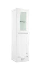 Addison 15" D Grand Tower Hutch - Left, Glossy White
