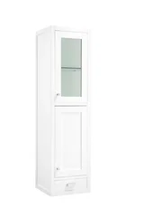 Addison 15" D Grand Tower Hutch - Right, Glossy White