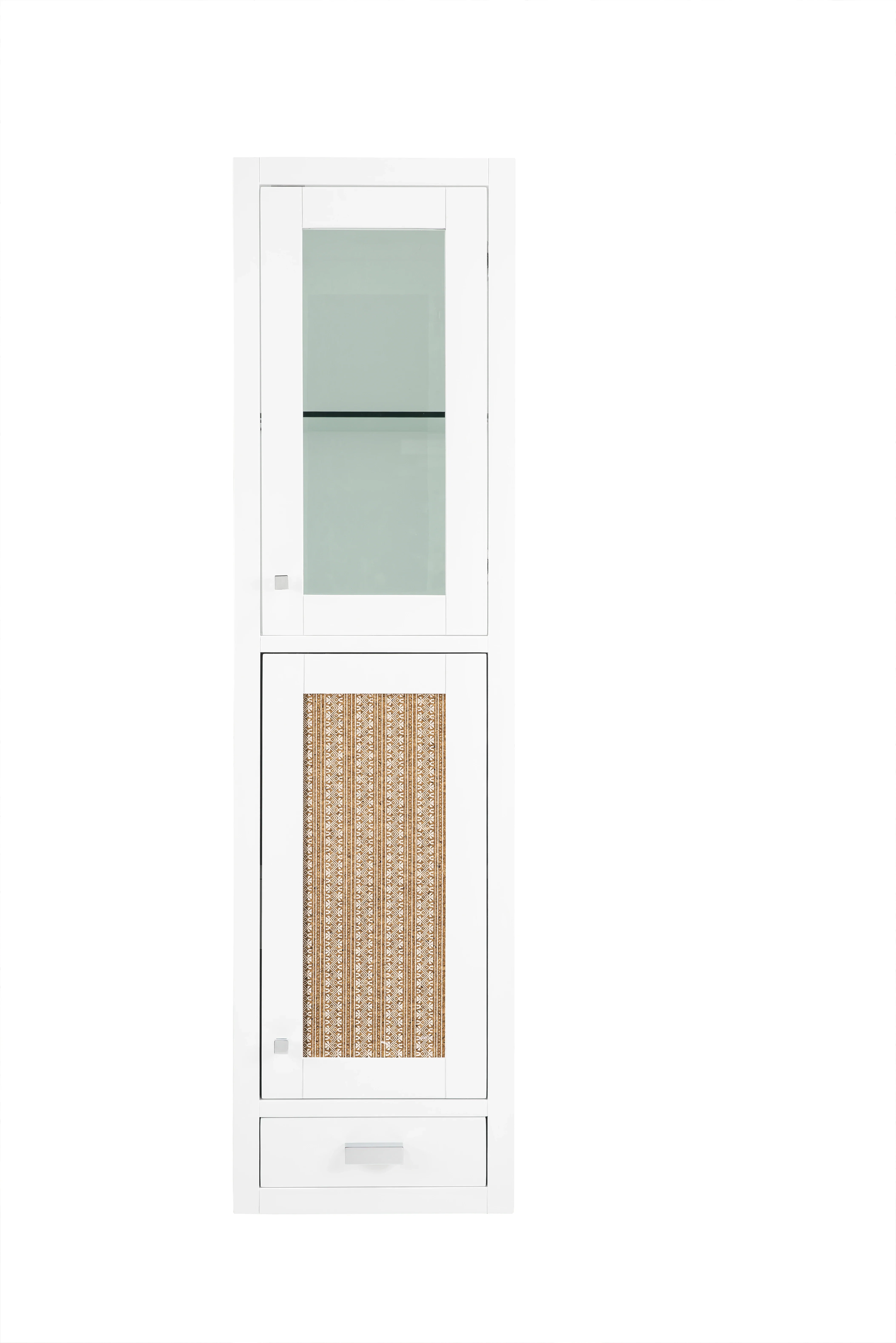 Addison 15" D Grand Tower Hutch - Right, Glossy White