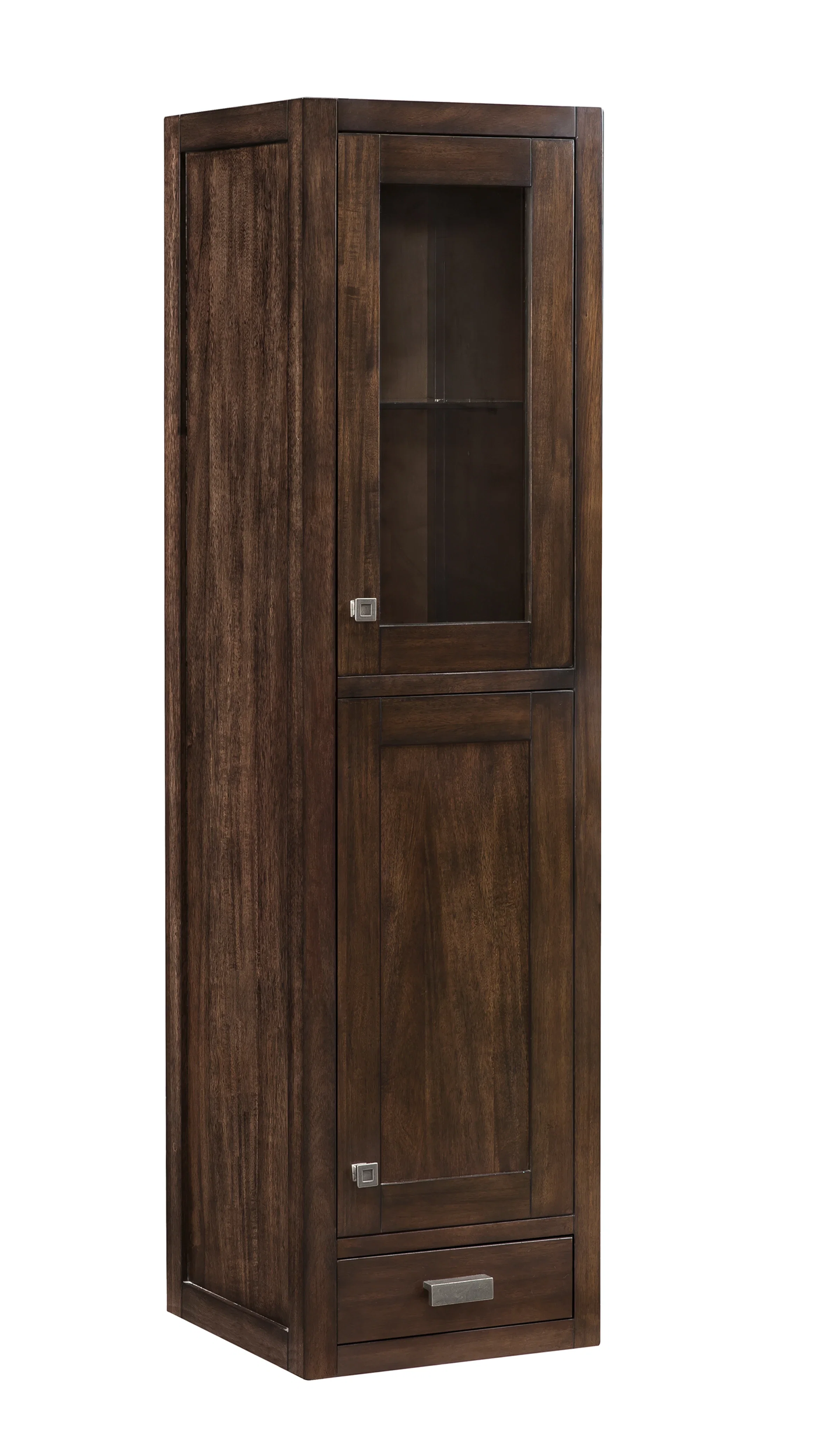 Addison 15" D Grand Tower Hutch - Right, Mid-Century Acacia
