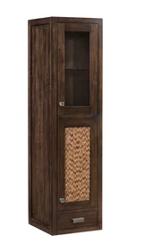 Addison 15" D Grand Tower Hutch - Right, Mid-Century Acacia