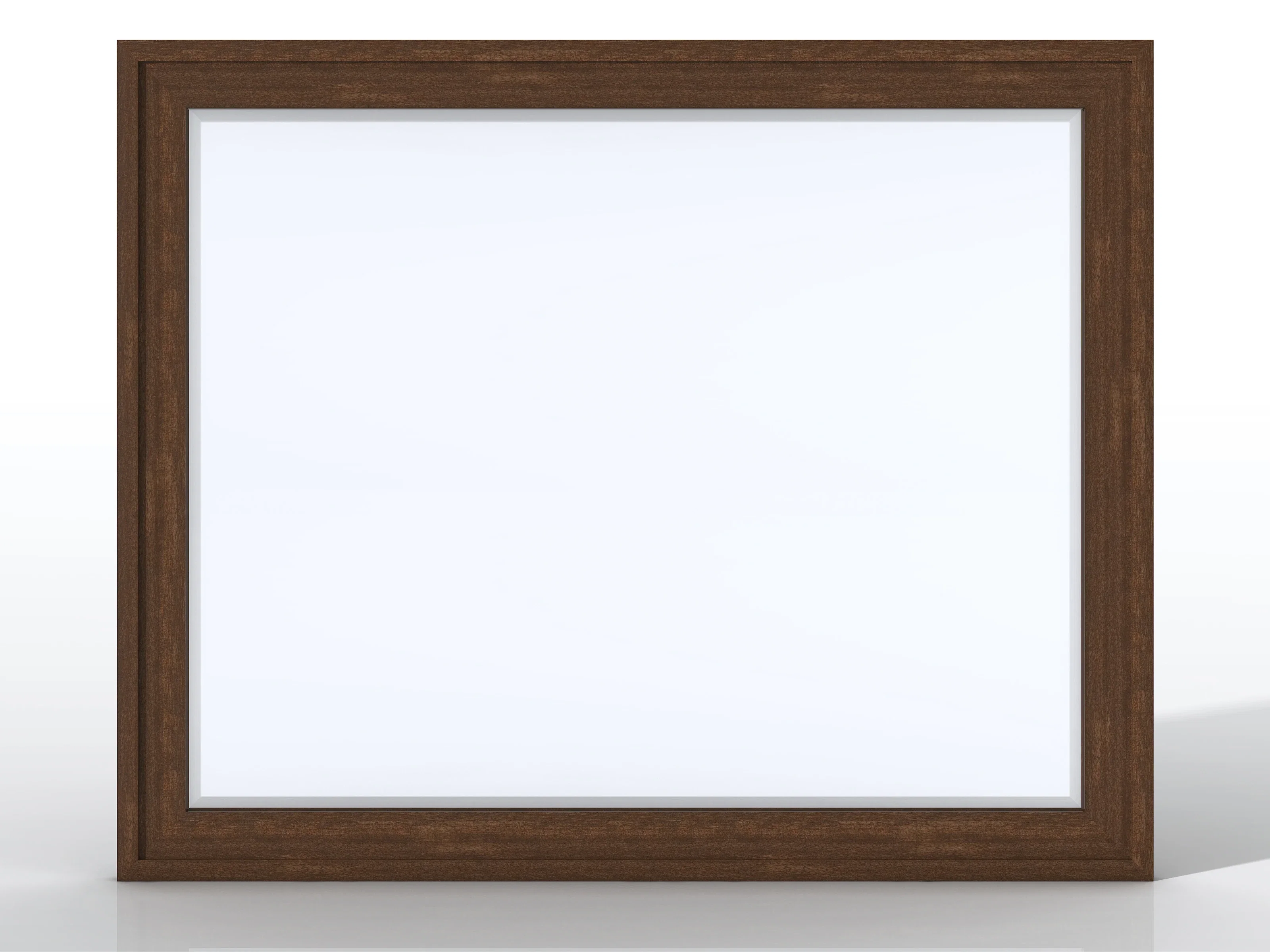 Addison 48" Rectangular Mirror, Mid-Century Acacia