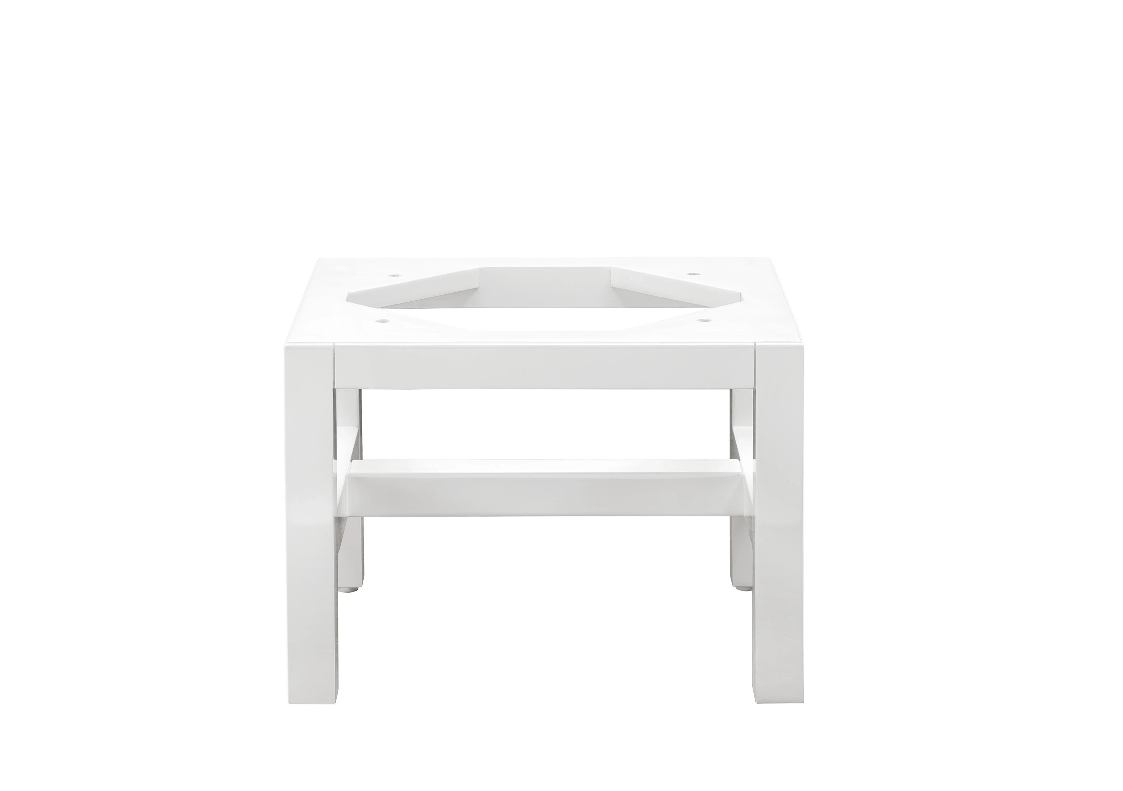 Addison 12" Wooden Stand for Petite Tower Hutch, Glossy White